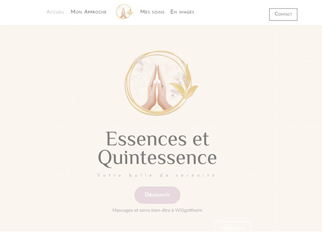 Création logo et site Essences et Quintessence