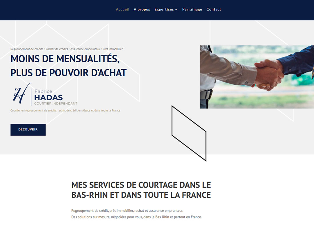 Site Fabrice Hadas courtier